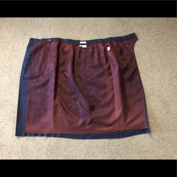 Liz Claiborne 100% Linen Skirt Sz 8P Pencil Straight Pockets - Picture 6 of 12